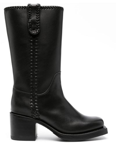 Hereu Aumandra 65mm Leather Boots - Black