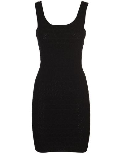 Michael Kors Monogram Sleeveless Dress - Black