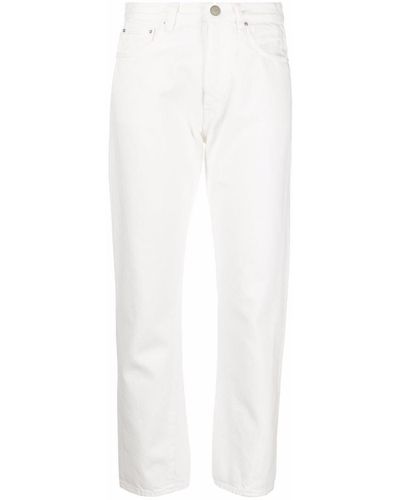 Totême Cropped Straight-leg Jeans - White