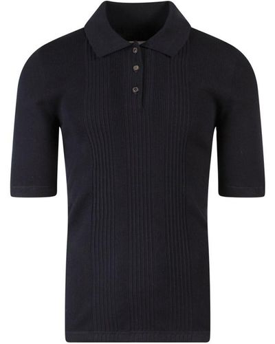 Maison Margiela Cotton Polo Shirt - Black