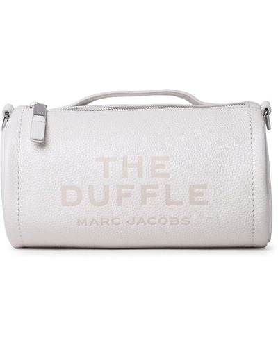 Marc Jacobs Cream Leather Duffle Bag - Gray