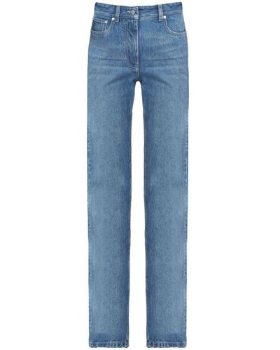 Ferragamo Denim Cotton Jeans - Blue