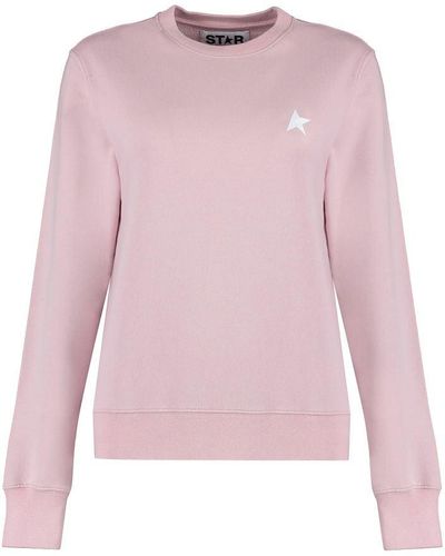 Golden Goose Cotton Crew-Neck Sweatshirt - Pink