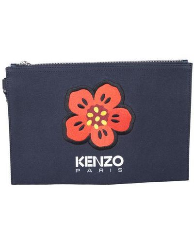 KENZO Pocket Square - Blue
