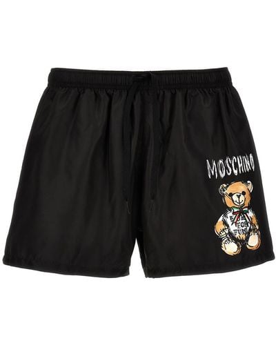 Moschino Archive Teddy Beachwear - Black