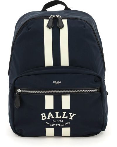 Bally Nylon Fixie Convertible Backpack - Blue