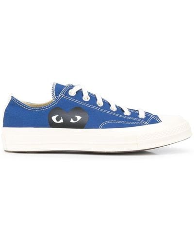 COMME DES GARÇONS PLAY Comme Des Garçons Play X Converse 70s Canvas Low-top Trainers - Blue