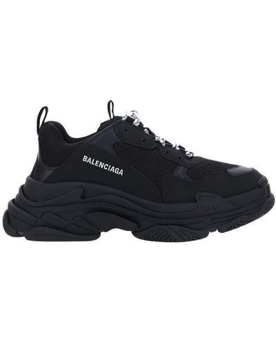 Balenciaga Triple S Sneakers In Black
