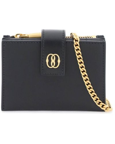 Bally Leather Emblem Cardholder - Black