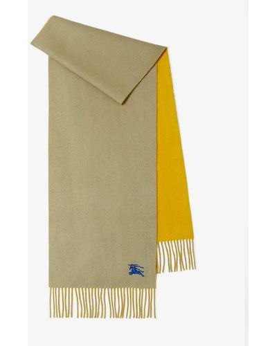 Burberry Reversible Cashmere Scarf - Yellow
