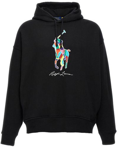 Polo Ralph Lauren Logo Hoodie - Black