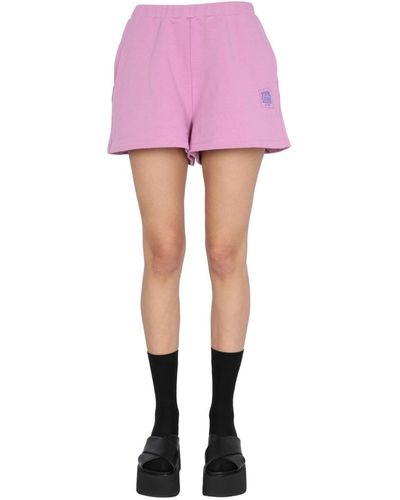 Opening Ceremony Shorts With Logo Box - Pink