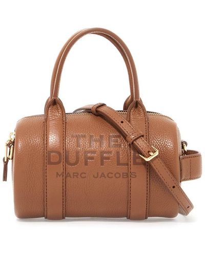 Marc Jacobs Borsa The Leather Mini Duffle Bag - Brown