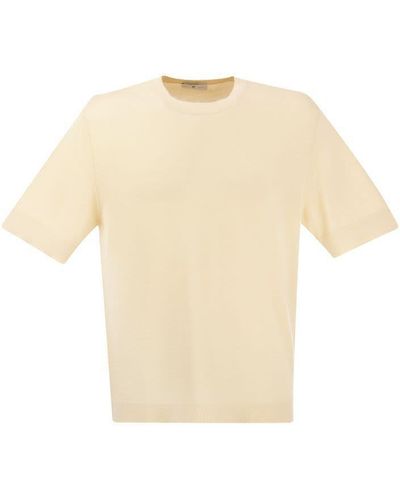 PT Torino Cotton And Silk T-shirt - White