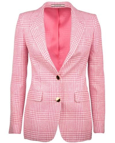 Tagliatore And Double-Breasted Chevron Jacket - Pink