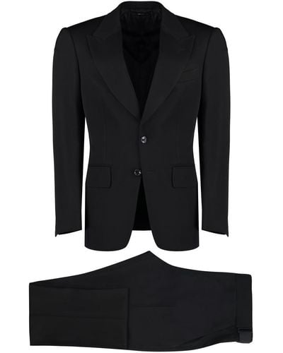 Tom Ford Viscose Two-pieces Suit - Black