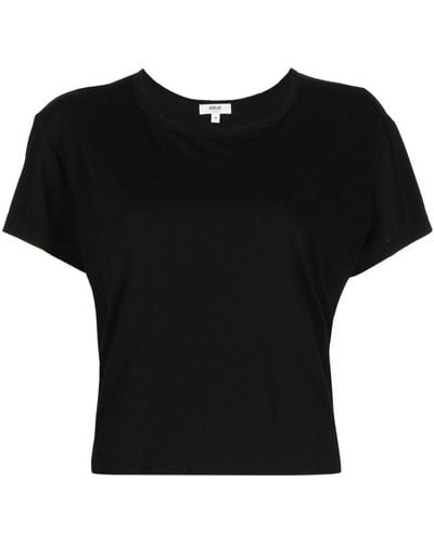 Agolde Drew Round-neck T-shirt - Black