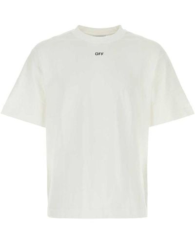 Off-White c/o Virgil Abloh White Cotton Oversize T-shirt