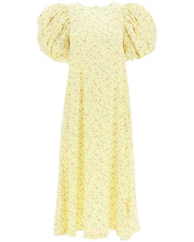 ROTATE BIRGER CHRISTENSEN Rotate 'duddy' Jacquard Dress - Yellow