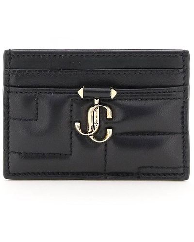 Jimmy Choo Quilted Nappa Leather Card Holder - Black