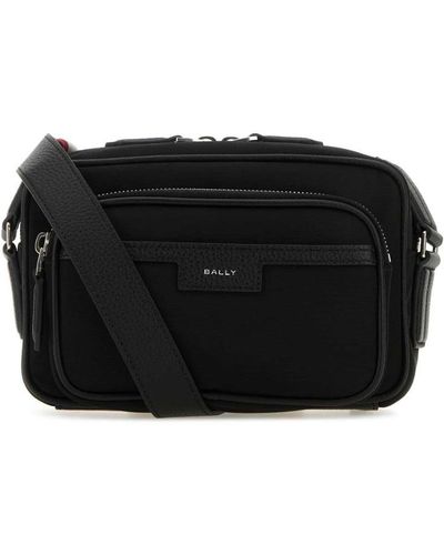 Bally And Canvas Messenger Bag - Black