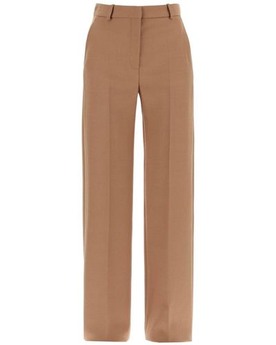 Stella McCartney Straight Wool Trousers For - Brown