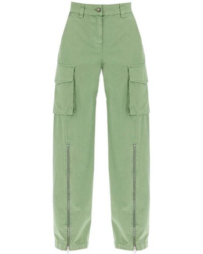Stella McCartney Organic Cotton Cargo Pants For Men - Green
