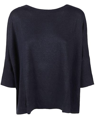 Shirt C-zero Linen Over Jumper - Blue