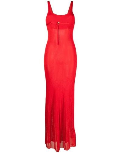 Jacquemus La Robe Maille Long Dress - Red