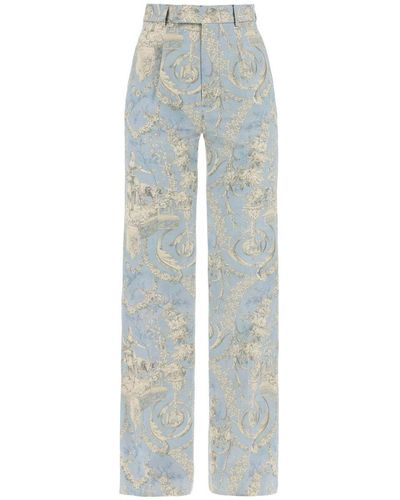 Vivienne Westwood On Rayon Pants - Blue