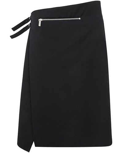 SAPIO Wrapover Skirt Clothing - Black