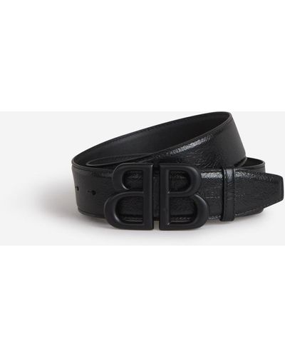 Balenciaga Logo Leather Belt - Multicolour