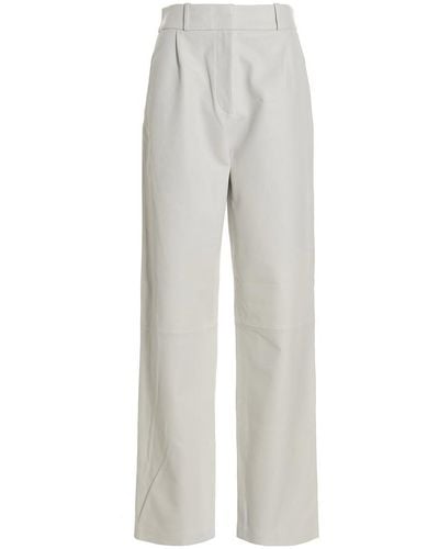 Kassl Leather Pants - Grey