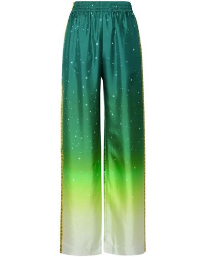 Casablancabrand 'Joyaux D'Afrique' Silk Trousers - Green