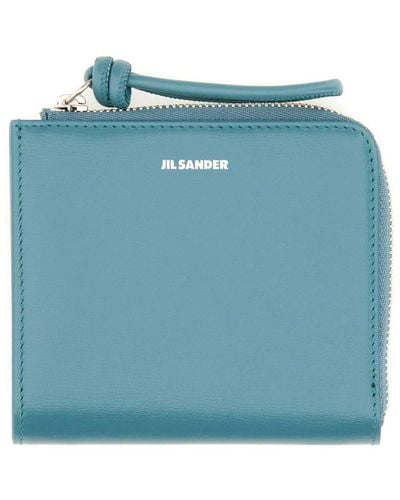 Jil Sander Zipped Wallet - Blue