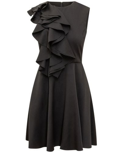 Rochas Dress With Draping - Black