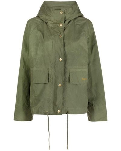 Barbour Nith Hooded Jacket - Green