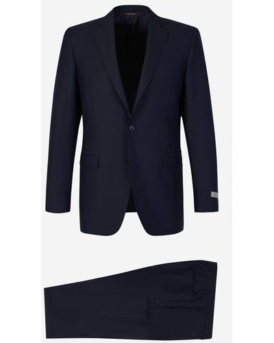 Canali Milano Wool Suit - Blue