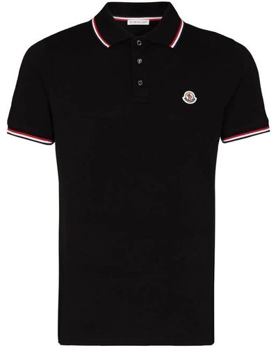 Moncler Classic Logo Polo Shirt - Black