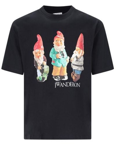 JW Anderson Printed T-shirt - Black