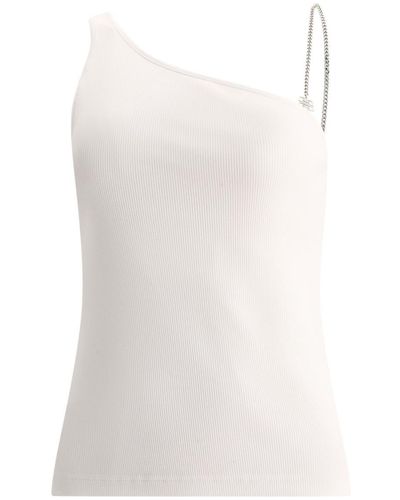 Givenchy Asymmetric Top With Chain Detail - White