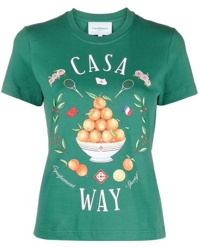 Casablancabrand Casa Way Organic Cotton T-shirt - Green