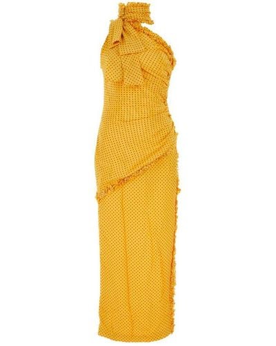 Alessandra Rich Dress - Yellow