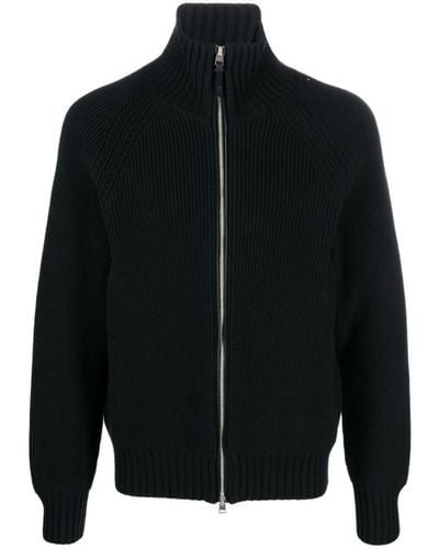 Tom Ford Cardigan With Zip - Black