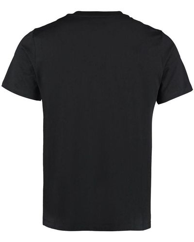 MCM Logo Cotton T-shirt - Black