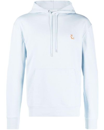 Maison Kitsuné Chillax Fox Hooded Sweatshirt - Blue