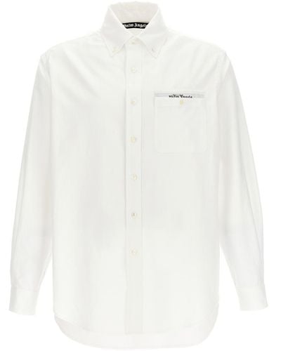 Palm Angels Sartorial Tape Shirt Shirt, Blouse - White