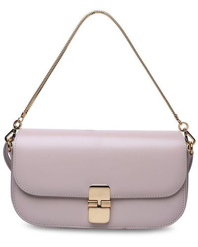 A.P.C. Grace Pink Leather Bag