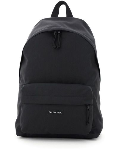 Balenciaga Nylon Explorer Backpack - Black