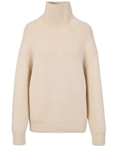 Khaite The Landen Cashmere Sweater - Natural